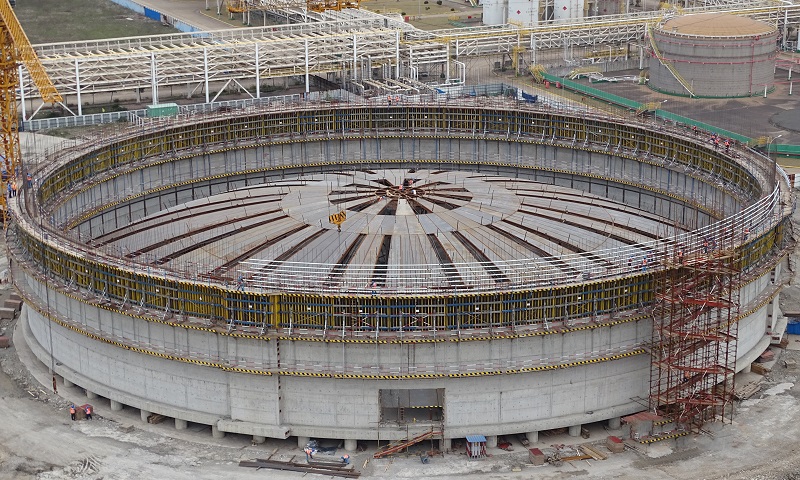 圖為施工現場。