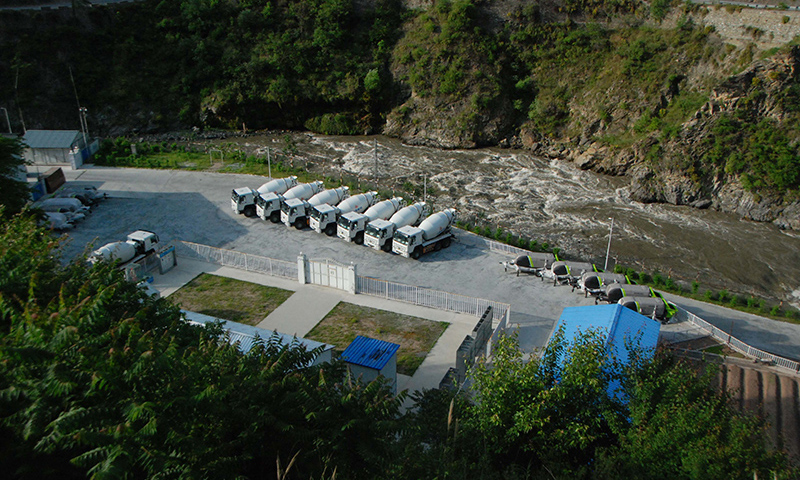 圖為4月30日在巴基斯坦曼塞赫拉拍攝的蘇吉吉納里水電站項目部現場。（新華社記者 鄧凱尹 攝）
