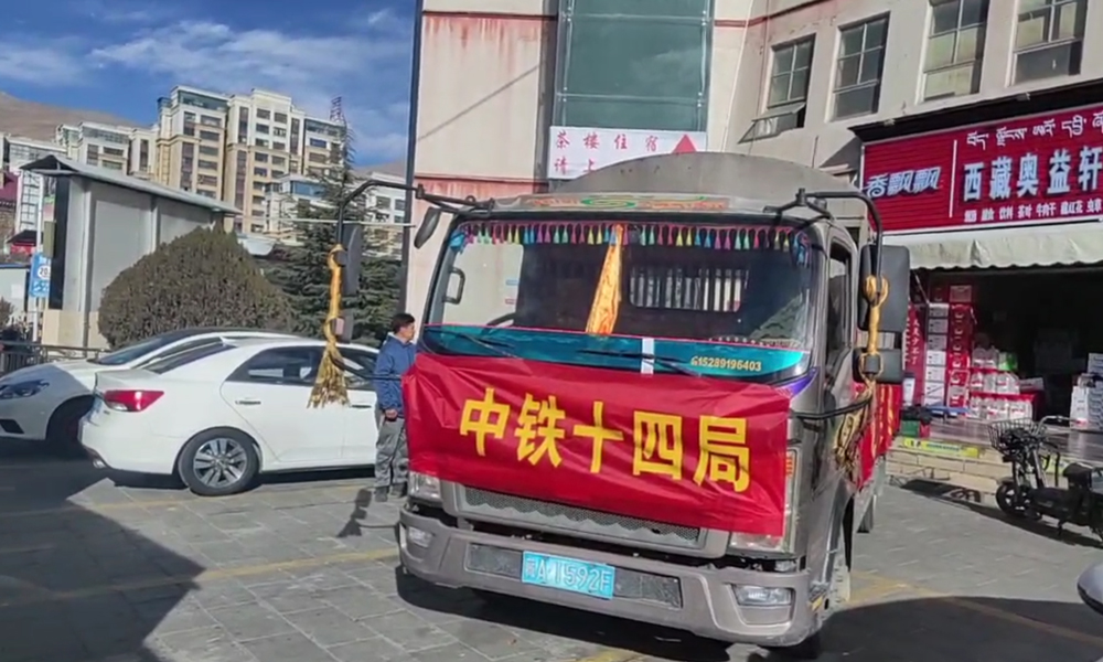 災情緊急，位于附近縣區的中鐵十四局日喀則項目部成立由20人組成的搶險突擊隊，攜帶300余件軍大衣，以及200多箱礦泉水、泡面、面包等物資火速參與搶險救災。搶險隊員分頭行動，第一批5人帶著必要工具火速出發，第二批7人迅速采購各類物資后跟進出發，第三批8人從拉薩帶著一卡車的物資星夜馳援。截至1月7日21時，第一批搶險隊員已抵達災區。