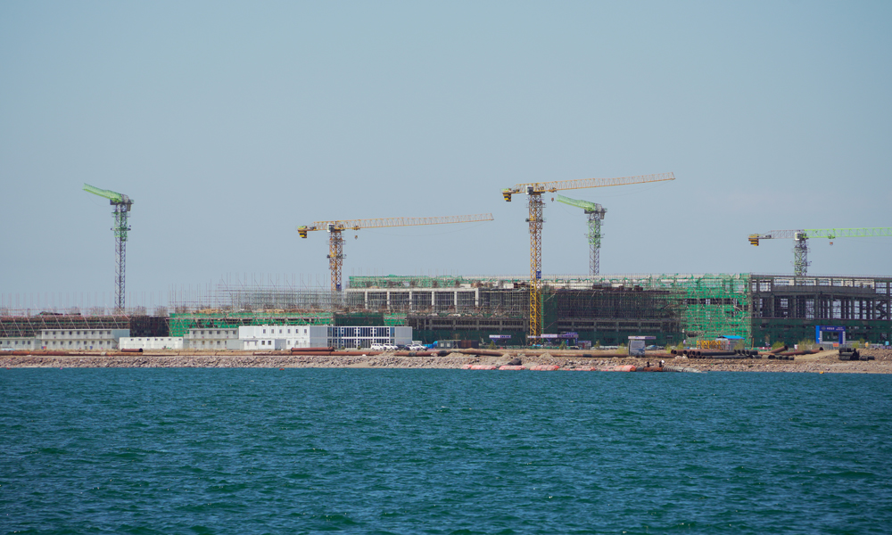 太平灣臨港冷鏈產業項目建設現場。 