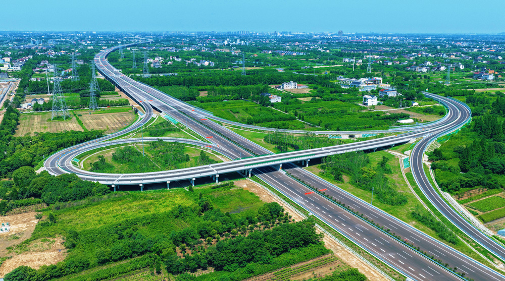 近期拍攝的浙江蘇臺高速公路（二期）。