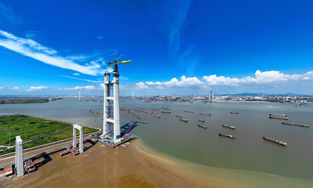 獅子洋通道是珠江口首條雙層復合公路通道，全長約35公里。作為項目關鍵控制性工程，獅子洋大橋將創下雙層懸索橋“主跨跨徑、主塔塔高、錨碇基礎、主纜規模、車道數量”五項世界第一。