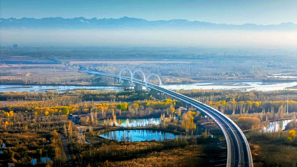伊犁河三橋地處伊寧、可克達拉、察布查爾三地交界中心地帶，起點位于霍爾果斯經濟開發區伊寧園區，跨越伊犁河，終點位于察布查爾縣濕地公園，全長2028米，設計時速為60公里。