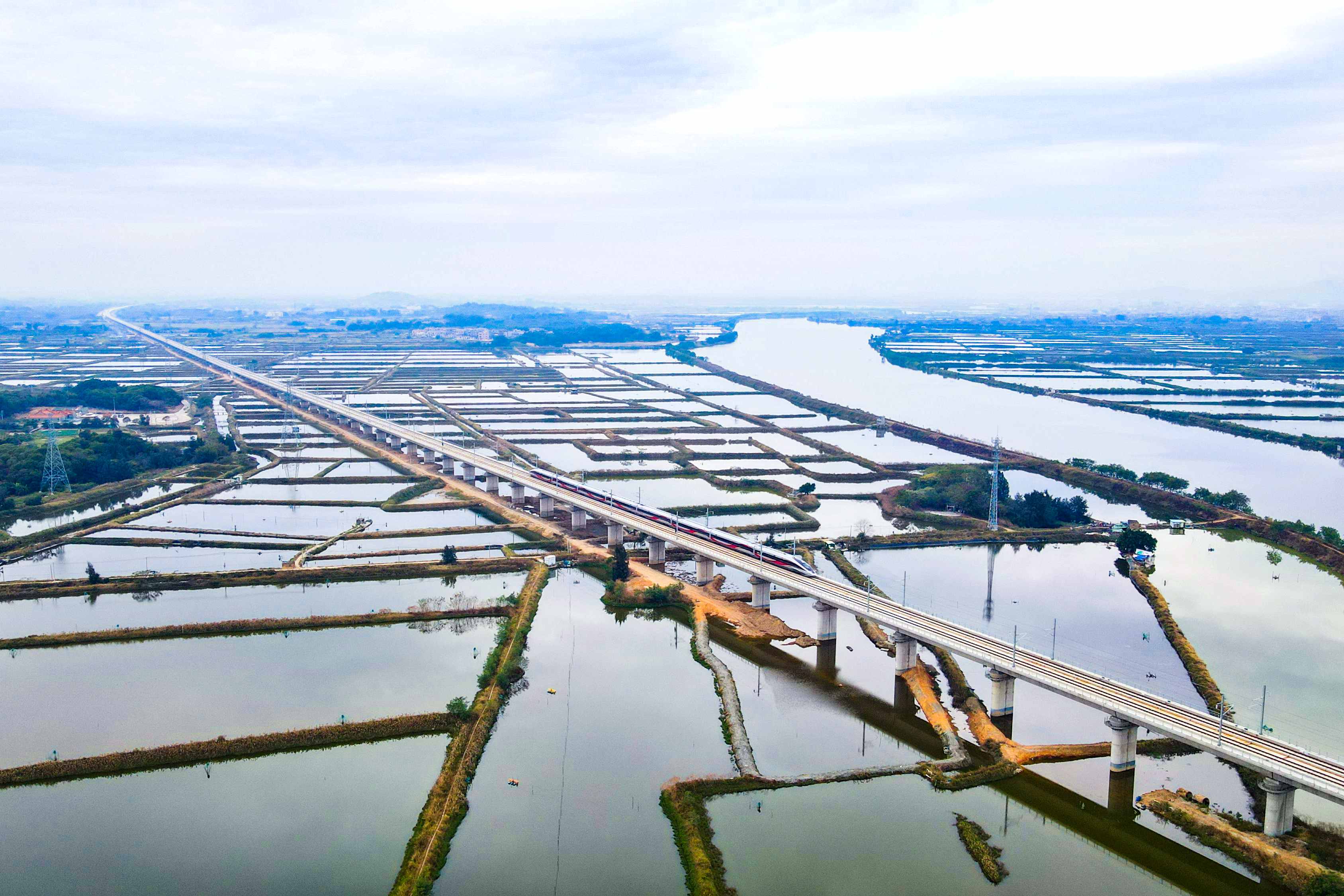 列車駛過汕汕高鐵鰲江特大橋3.jpg