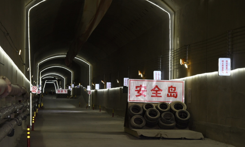 圖為1月7日拍攝的管廊隧道施工現場。新華社發（任超 攝）