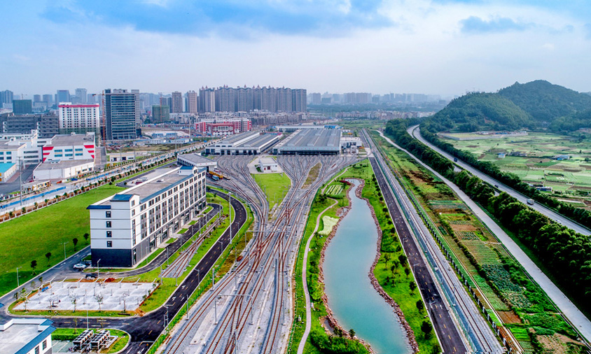 圖為海綿車輛段內景色優美的濕地公園。
